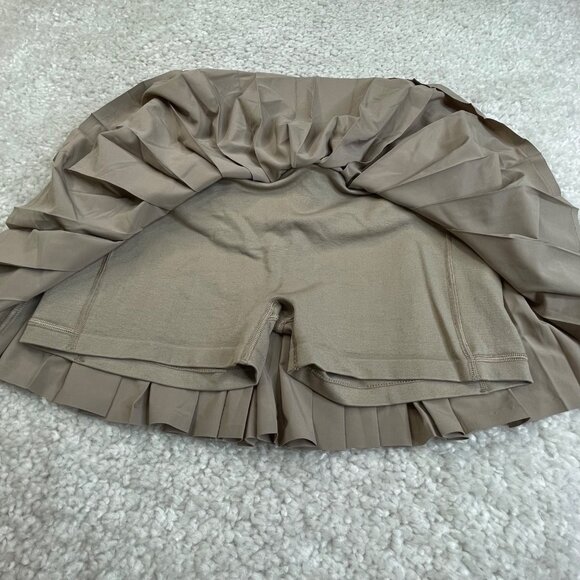 Aerie Offline Seamless Pleated Mini Skort Beige - Picture 7 of 9